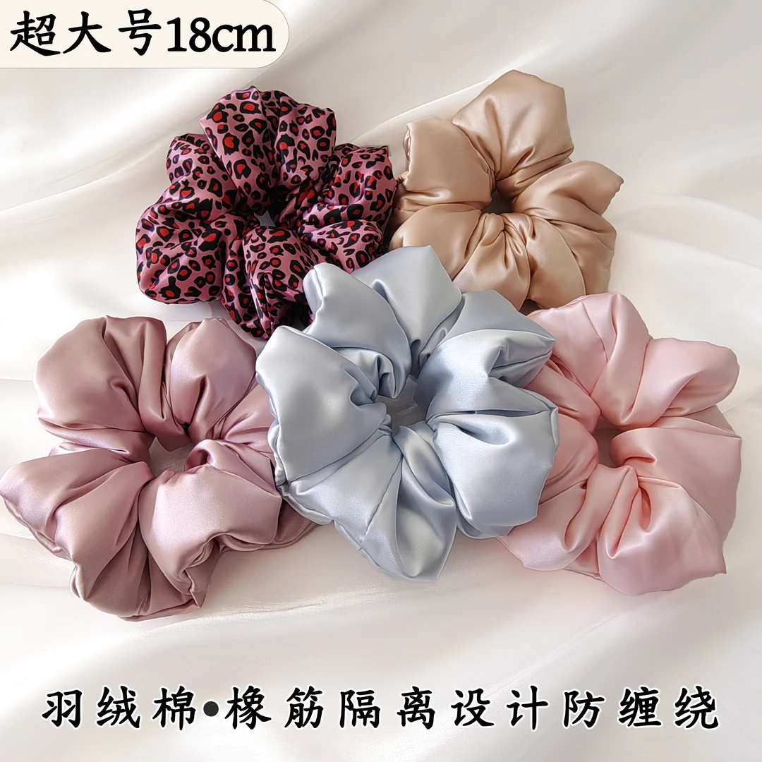 头花18cm填充款枕头发圈大肠圈睡眠蓬松超大神器大肠发圈头花发圈