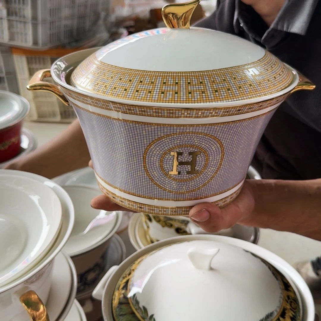 潮***1瓷片陶瓷餐具高温陶瓷清仓微瑕