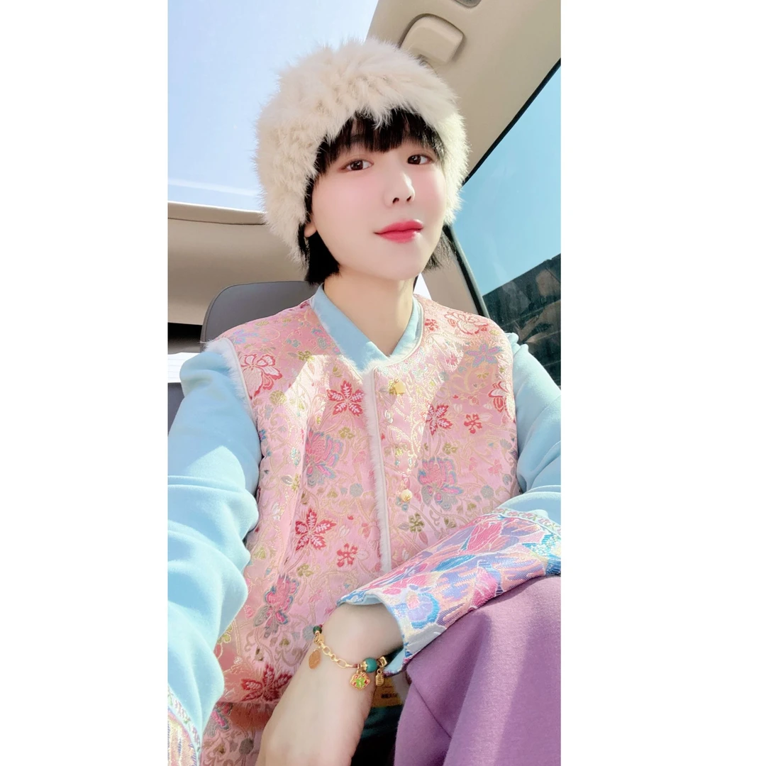 织锦 两面穿 马甲