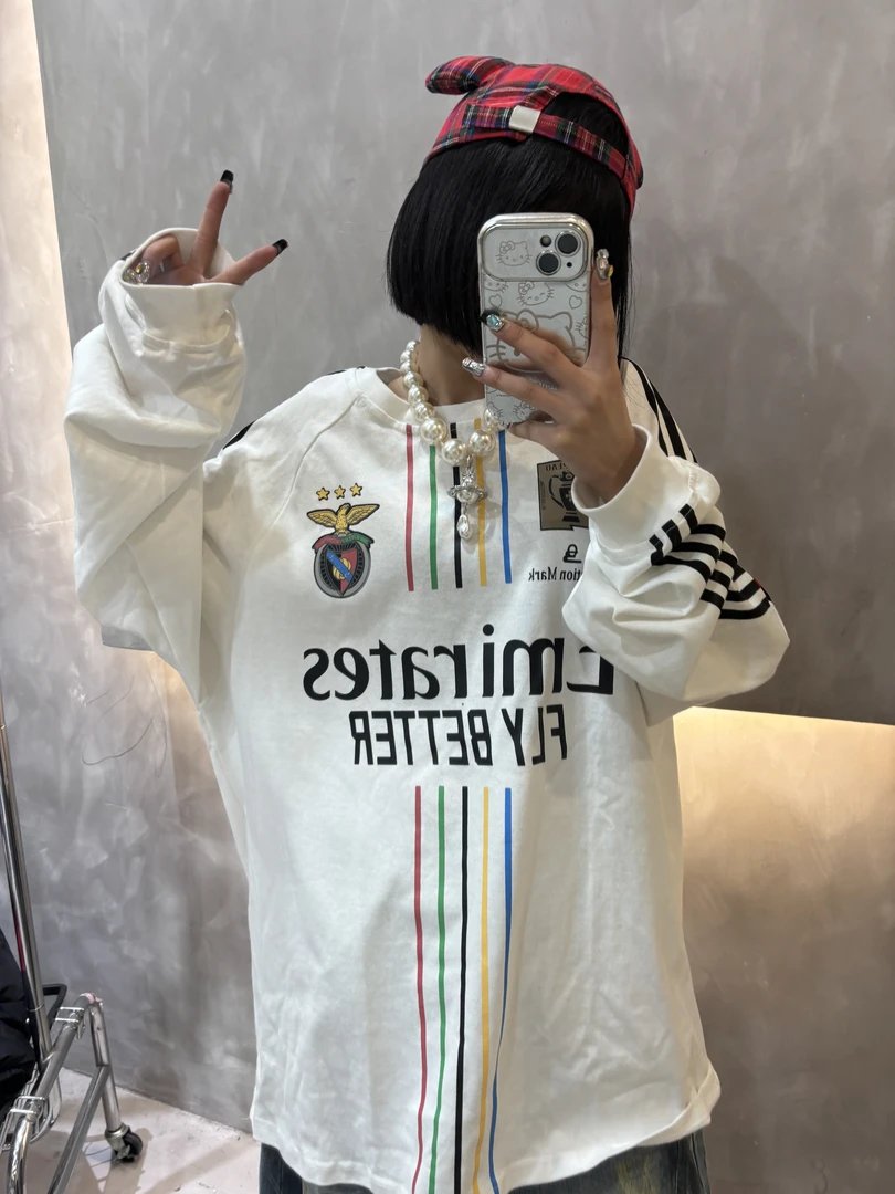 ONCE-潮牌球服打底300g长袖t恤重磅