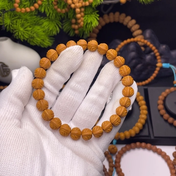 流***先桃核吊坠小金豆0.9尺寸