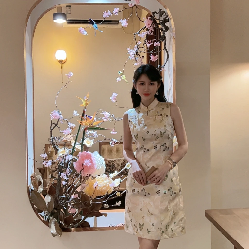 【金缕霓裳】 25176 安妮老板 气质女神范新中式国风有口袋连衣裙