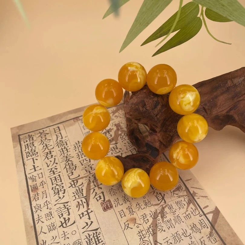 S105蜜糖红飘花单圈手串手串大小可选