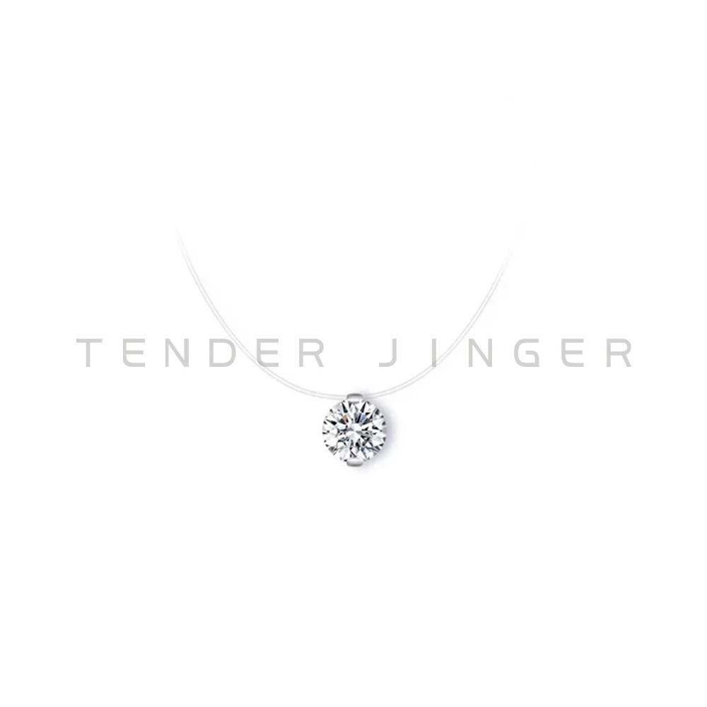 Tender Jinger 坠链均925银 ｜线下专供[人鱼泪] 闪耀克拉颈链项链