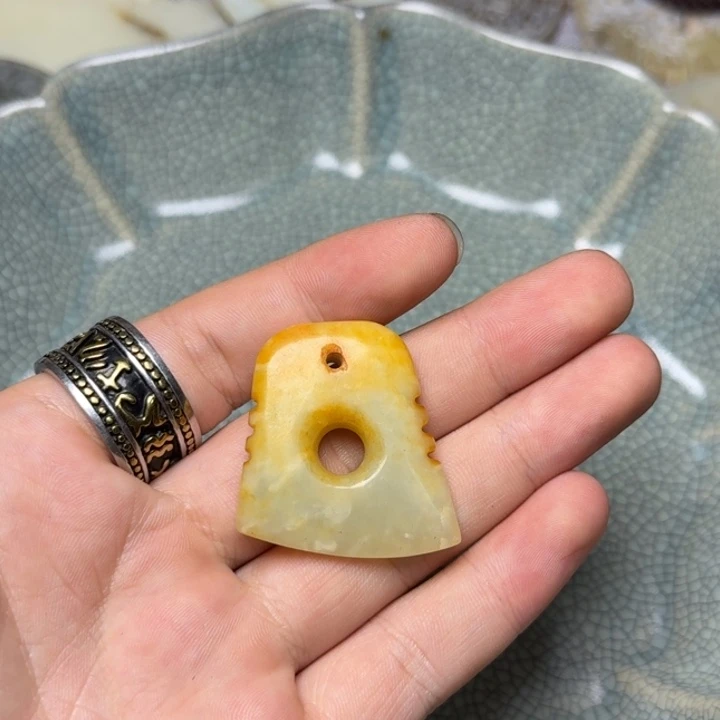 和田玉未镶嵌挂件67