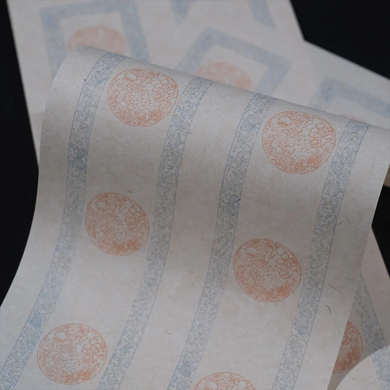 半生半熟对联宣纸褚麻皮日课纸国展隶书楷书行书书法作品创作纸