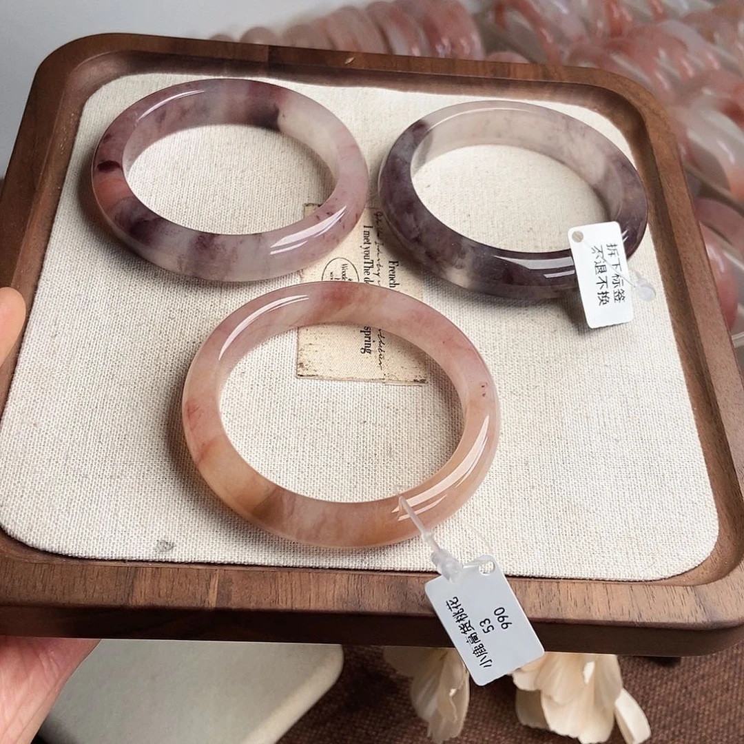 疯****石英质玉未镶嵌手镯004