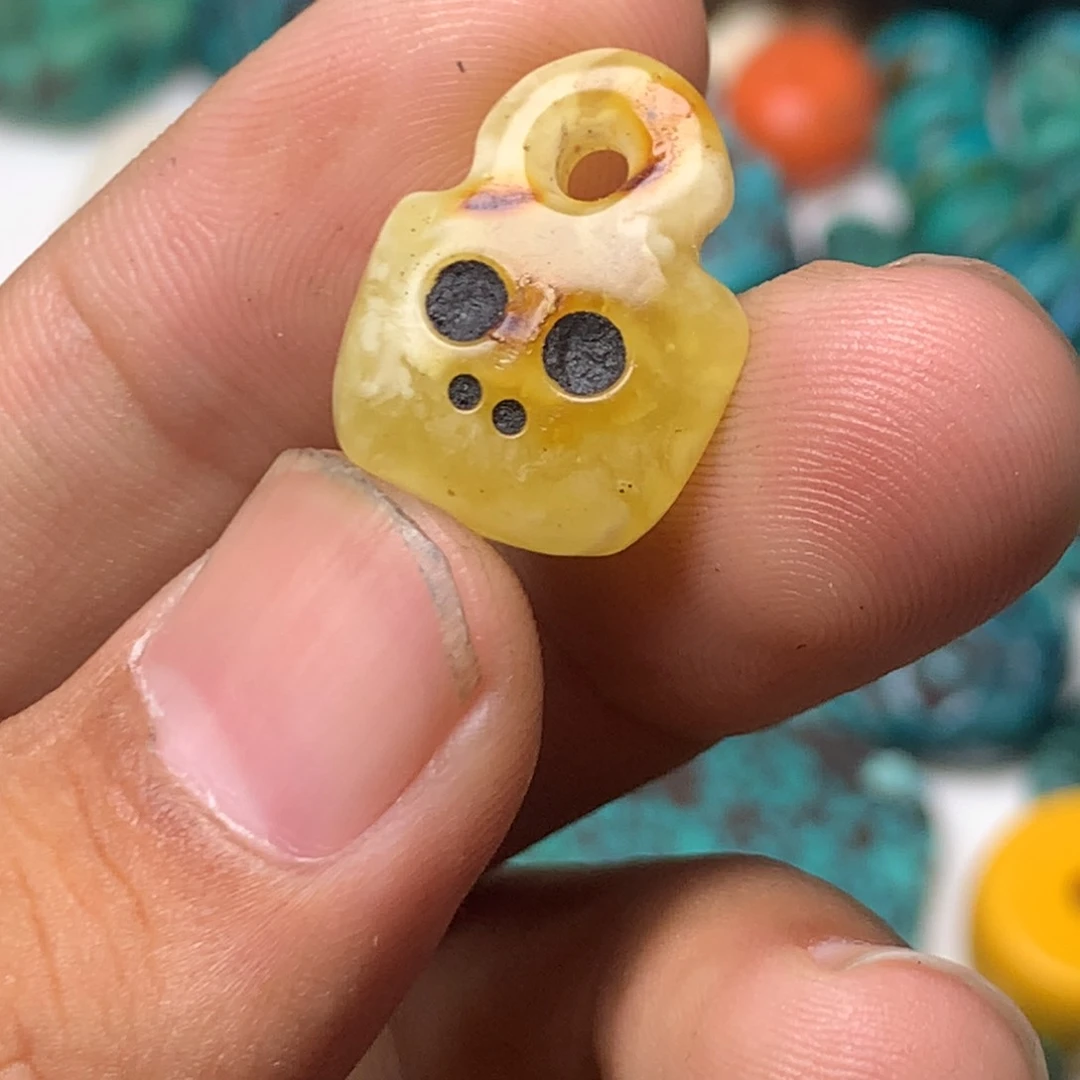 花***华玻璃颈饰藏传小元素