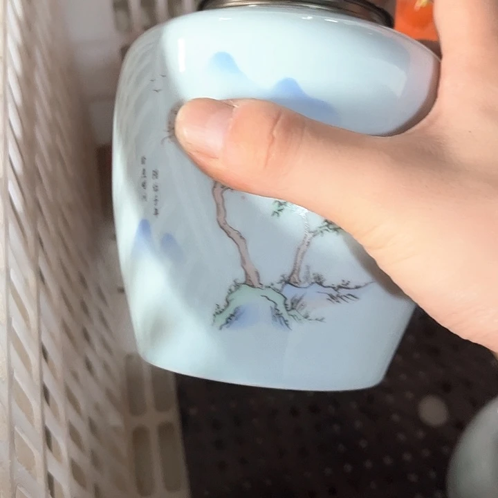 摆件三润陶瓷茶叶罐密封罐