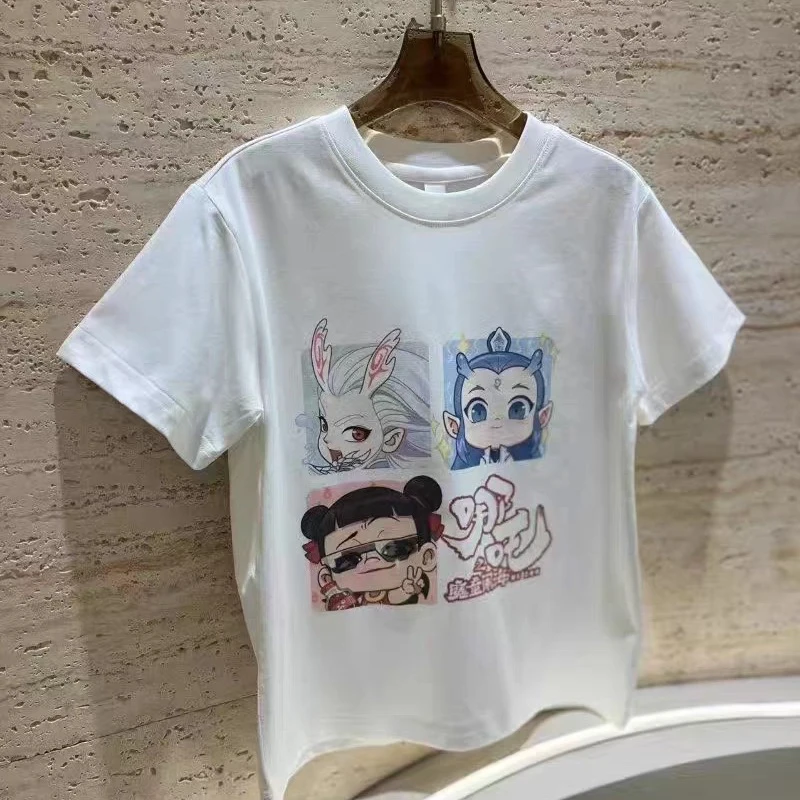 1793童装卡通哪吒短袖T恤