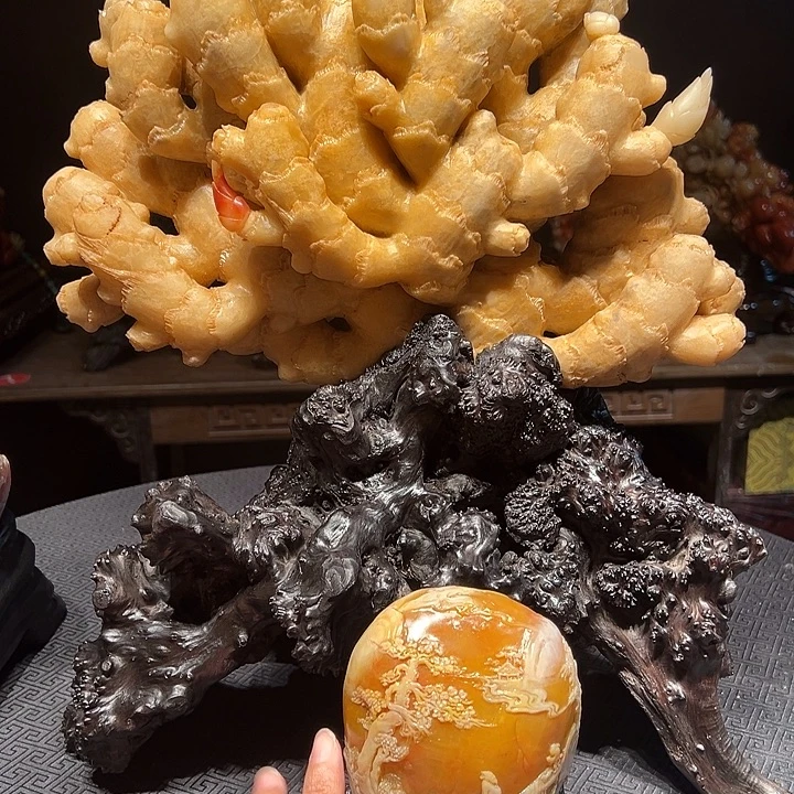 潘***哒寿山石寿山石雕刻工艺品