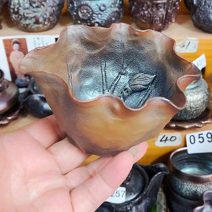 紫砂茶杯柴烧纯手工202