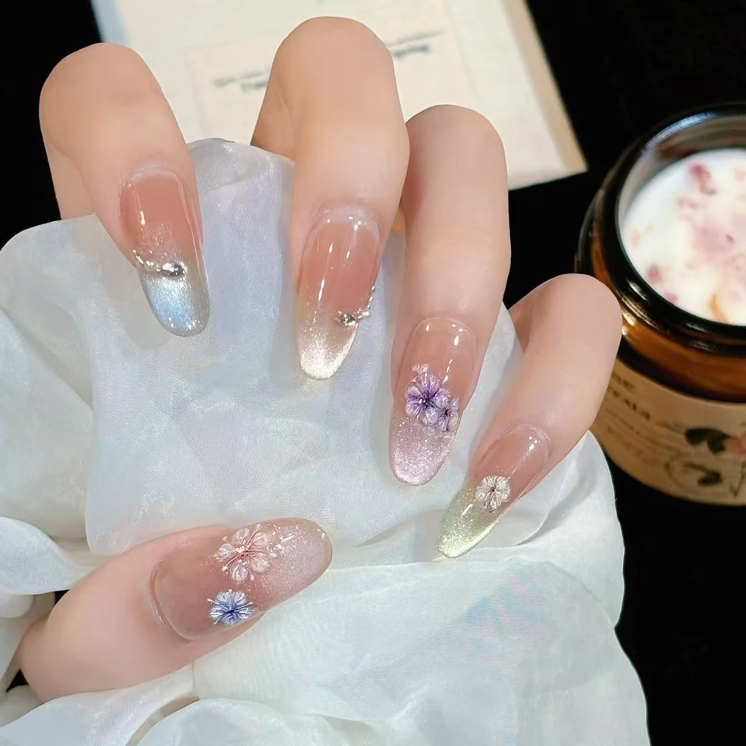 浮蕊朔光-Bellar纯手工穿戴甲10片装可重复佩戴-送工具包