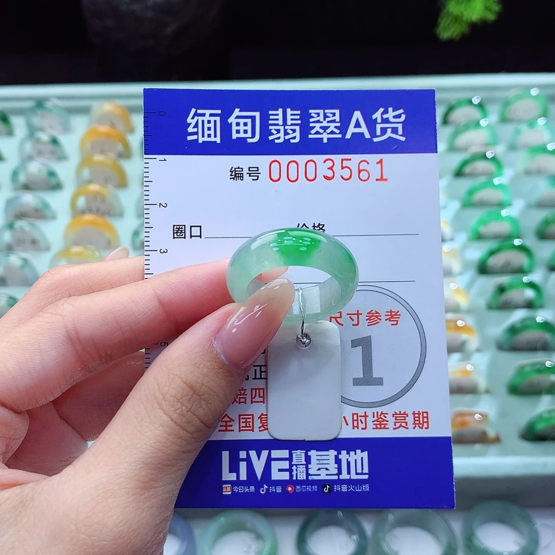 翡翠戒指未镶嵌17号