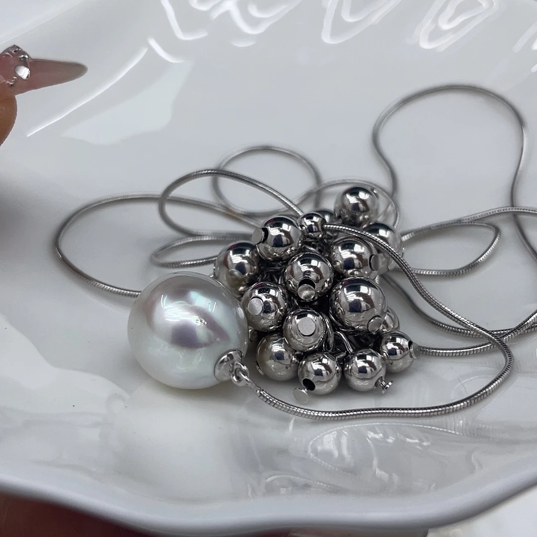 颈饰海水珍珠银S925镶嵌