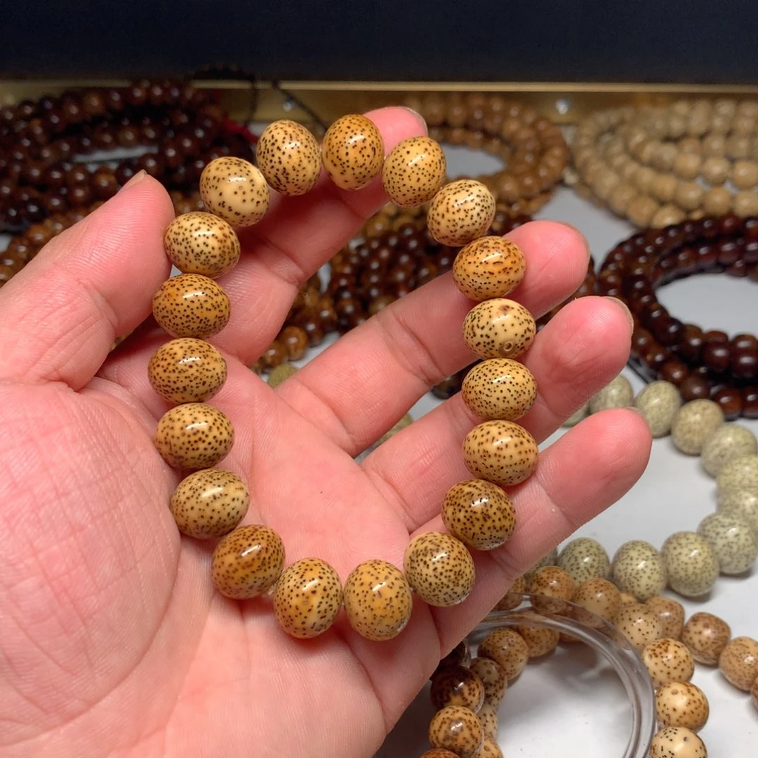 吊坠星月菩提陈化了1412尺寸胖苹果橘红虎皮