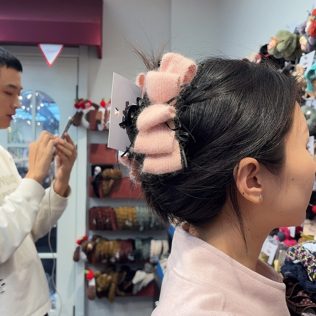 布艺非金属大抓粉色60号