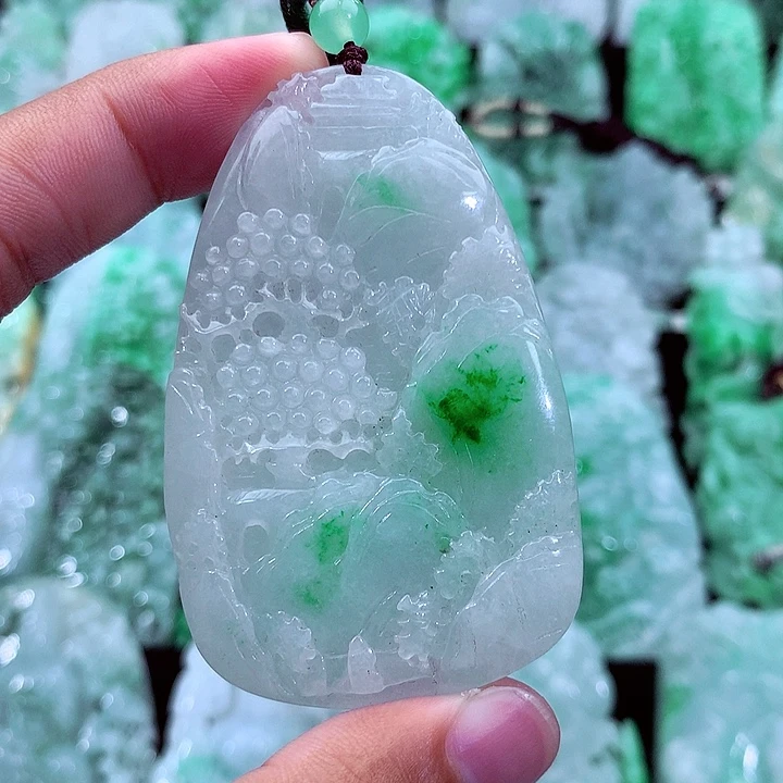 翡翠未镶嵌吊坠(不含链)