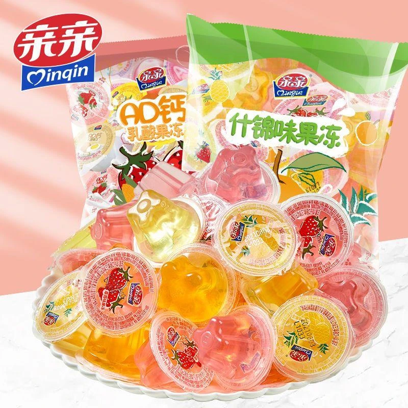 亲亲什锦水果冻AD钙乳酸果冻休闲零食