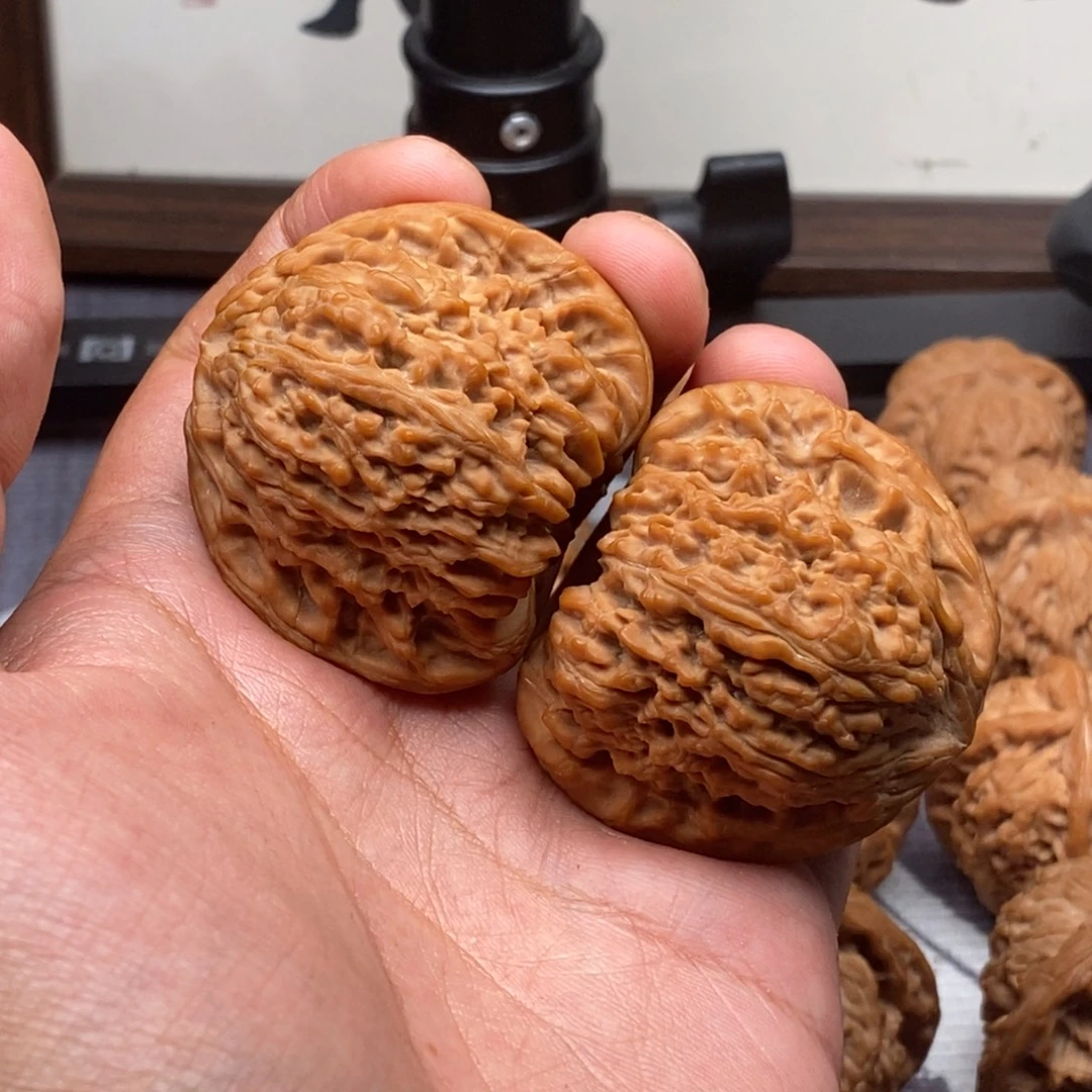 把件文玩核桃全品凹底蚂蚁纹46