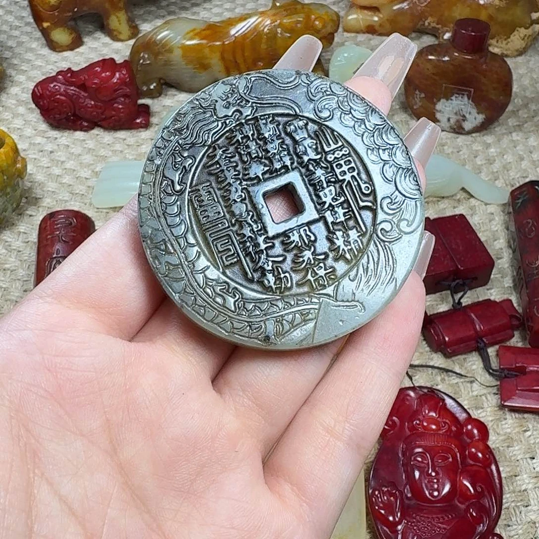 白玉菩提吊坠挂件
