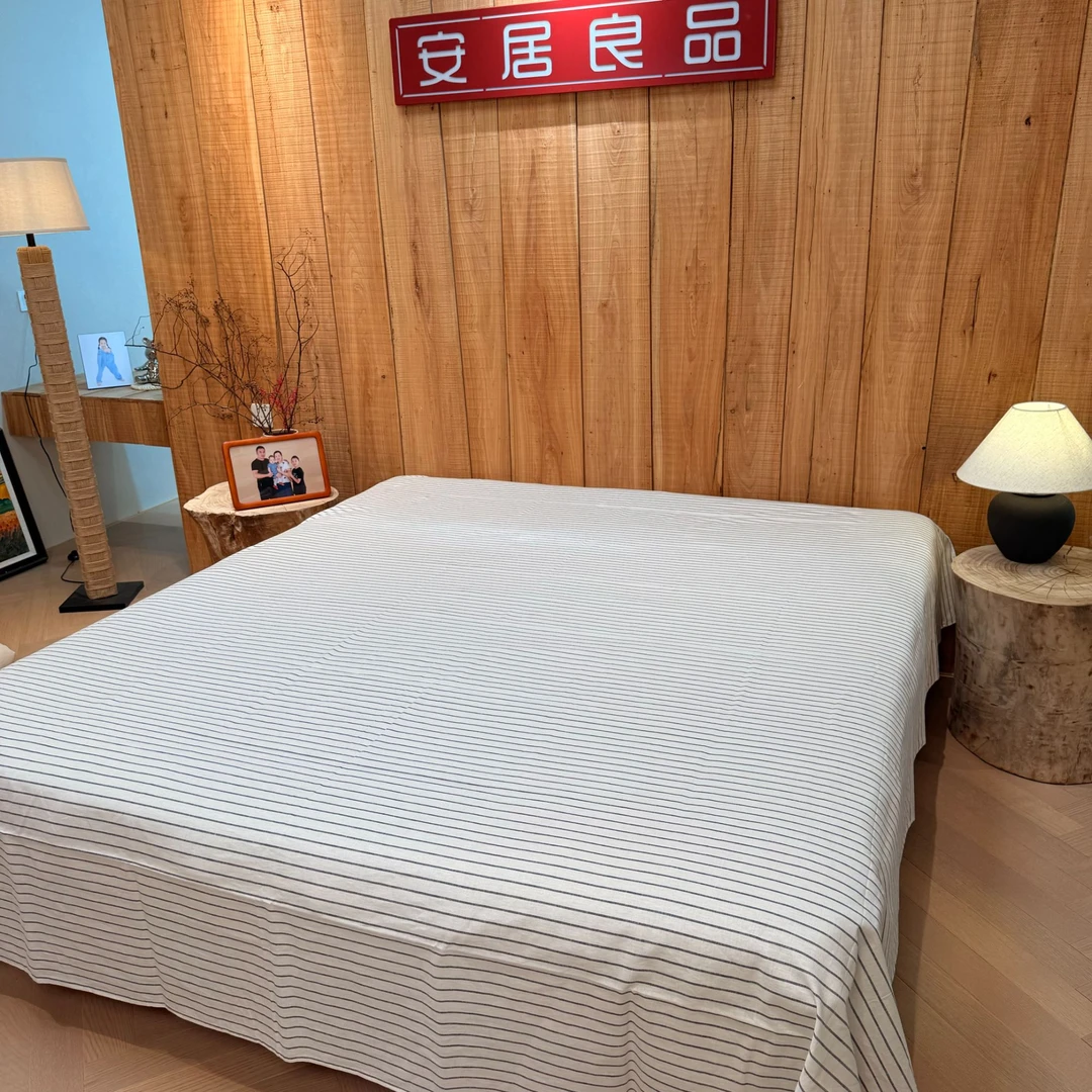 棉麻柔软透气吸湿不扎人加厚大睡单