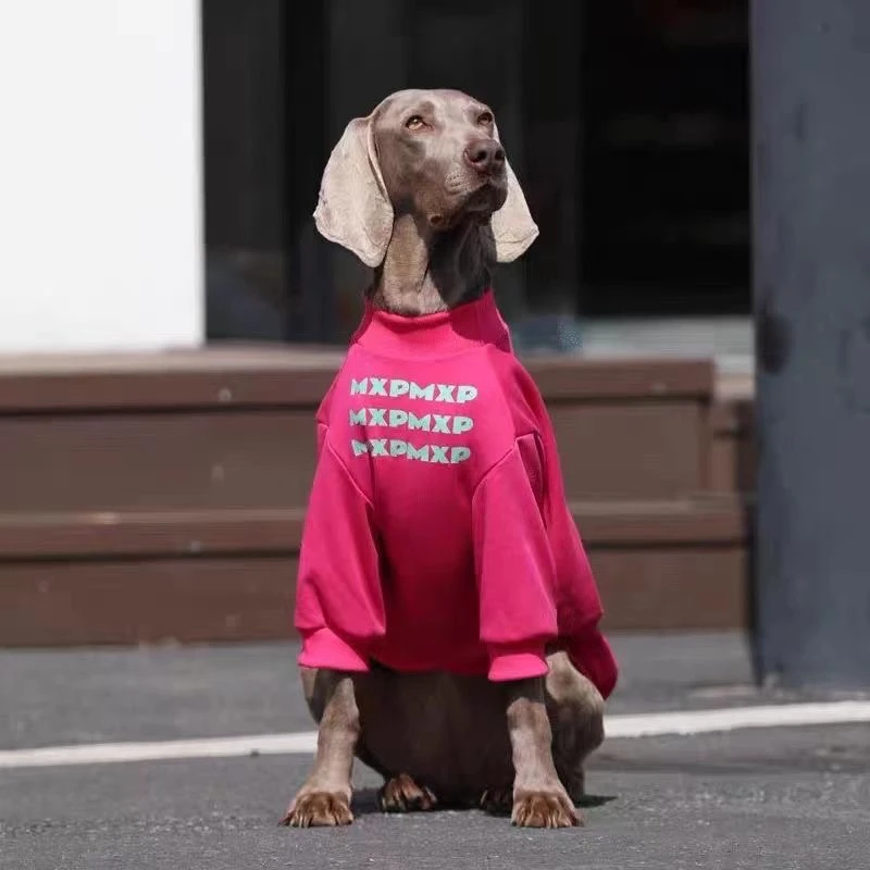 杜宾狗狗衣服春夏大型犬金毛衣服棋盘格拉布拉多边牧可爱玫红衣服
