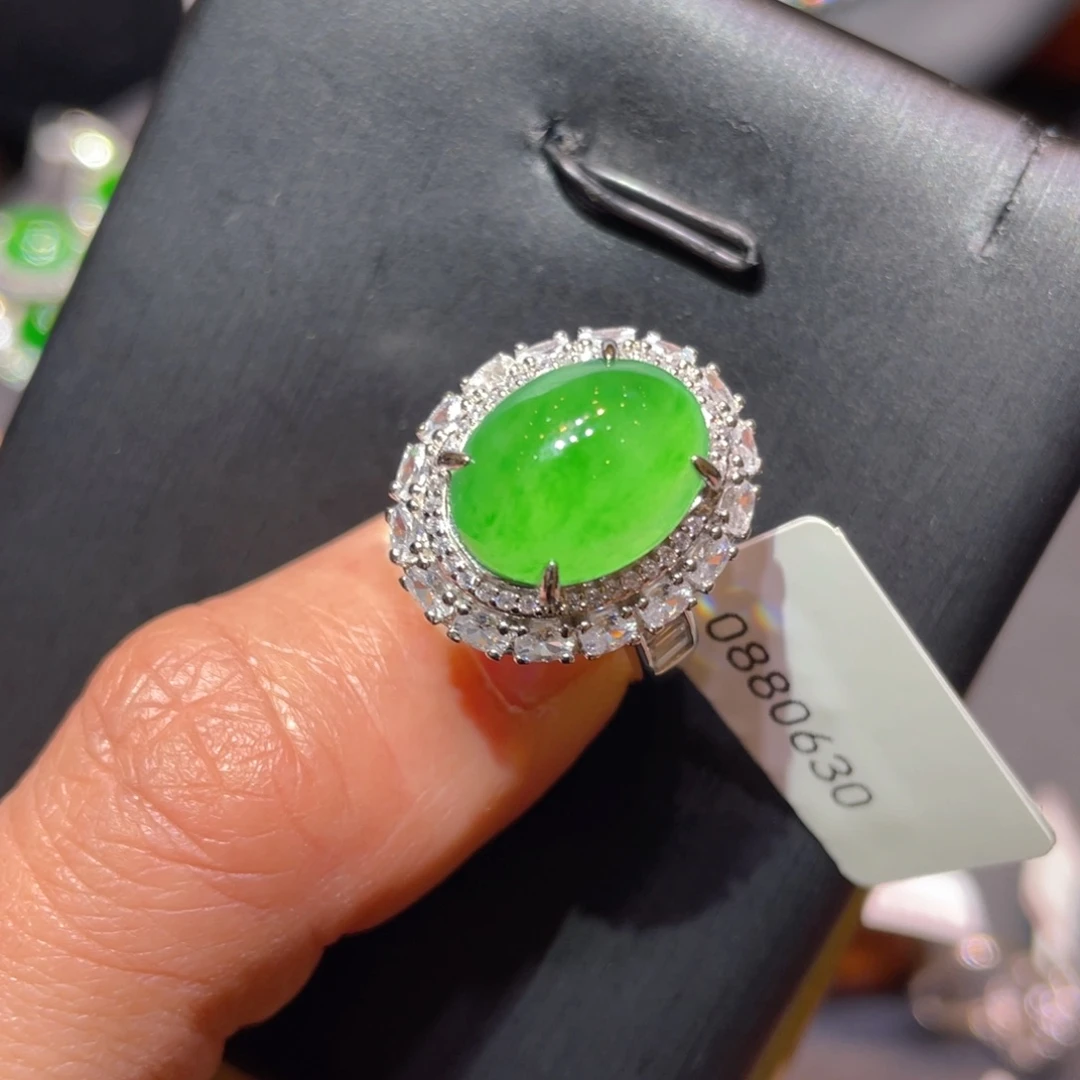 翡翠银S925镶嵌颈饰