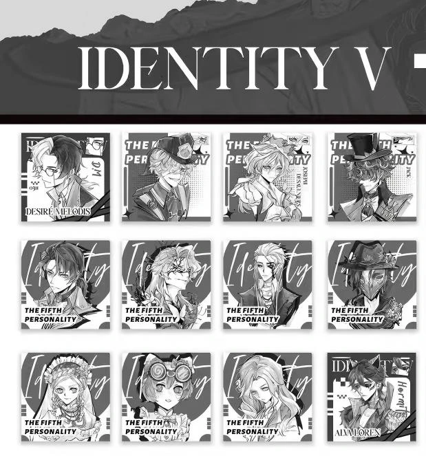 【黑白方卡】第五人格正比方卡拆拆乐铜版纸每包5张卢卡约约入殓