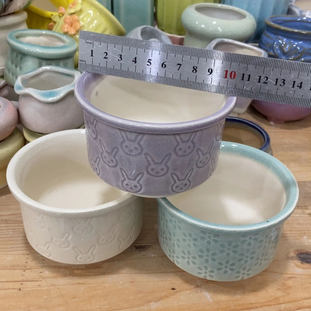 红陶高温陶瓷花盆