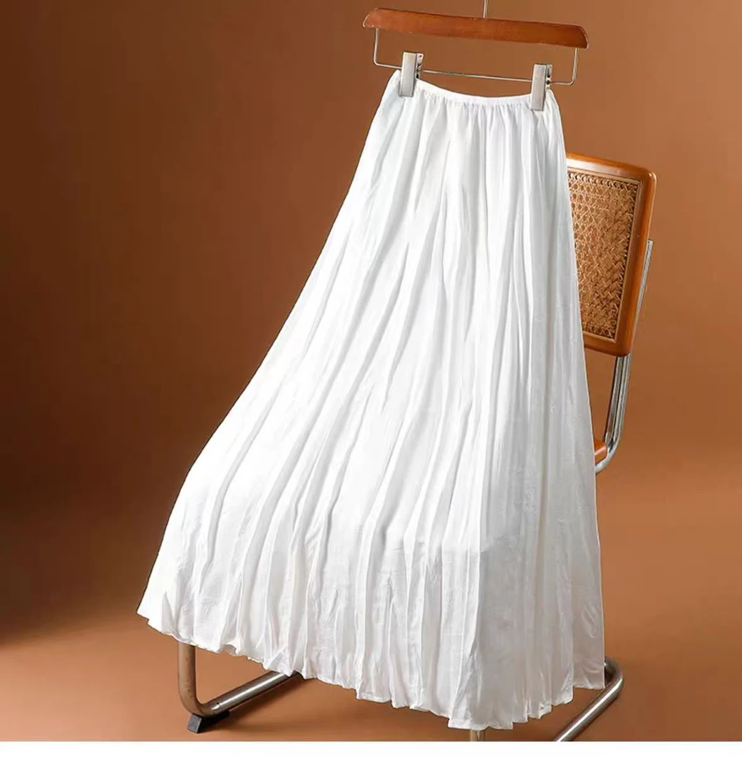 卡麦酱-MH 净版褶皱半裙 8827