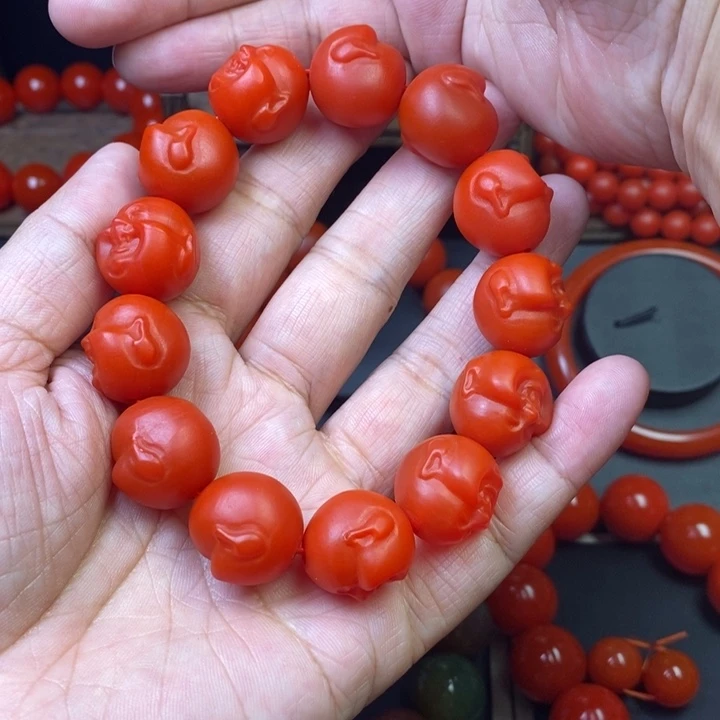 未镶嵌手串玛瑙/玉髓一****店佛头18