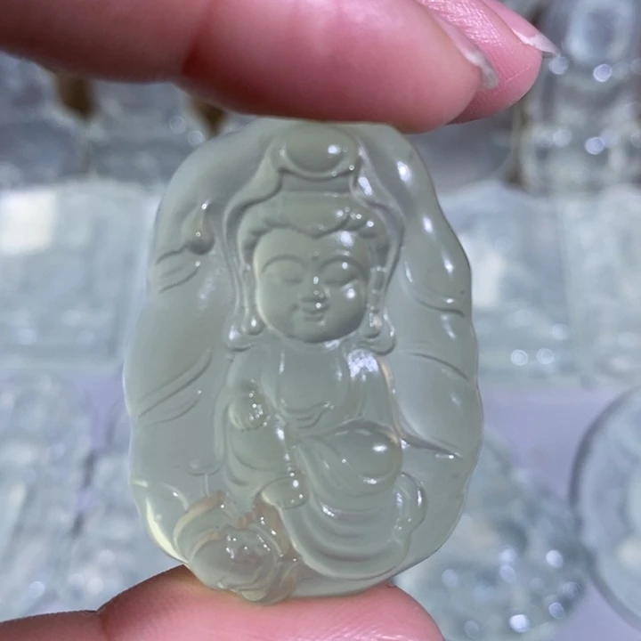 未镶嵌岫玉颈饰吊坠