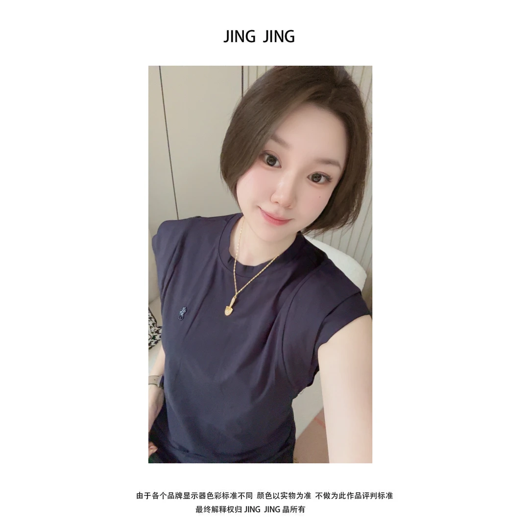 JING JING推荐【双层小飞袖】时尚休闲时尚薄款T恤
