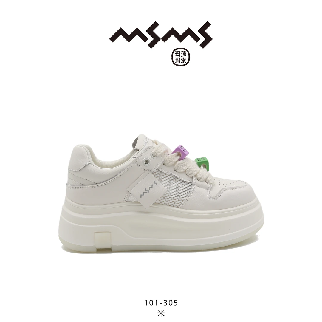 【玛莎玛索】101-305春季新款时尚百搭女士潮流厚底网面鞋