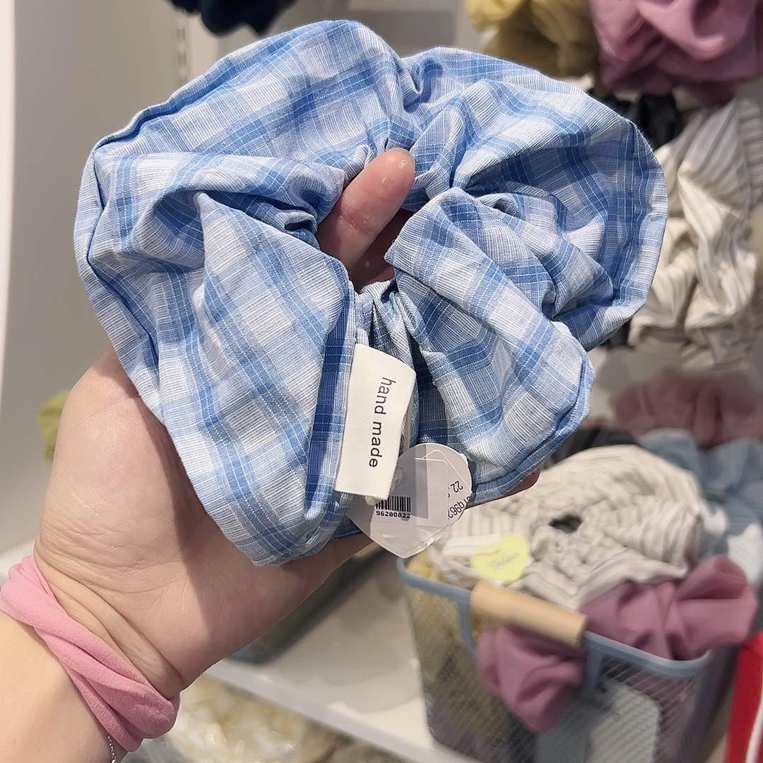 布艺铁合金蓝格肠圈