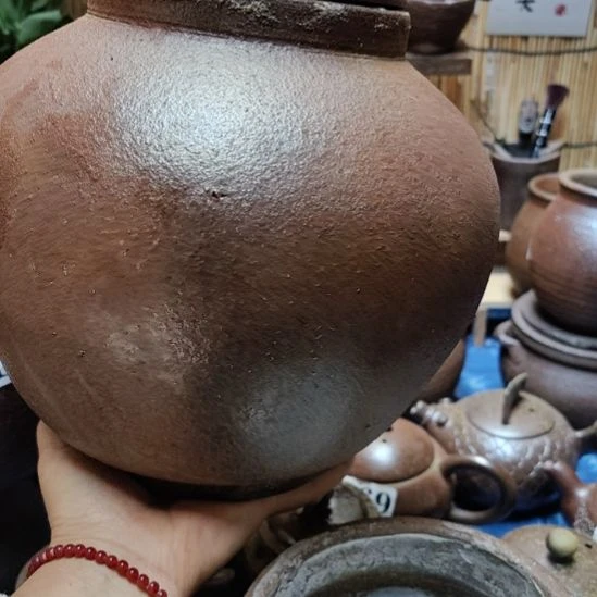 茶叶罐柴烧大容量茶叶罐