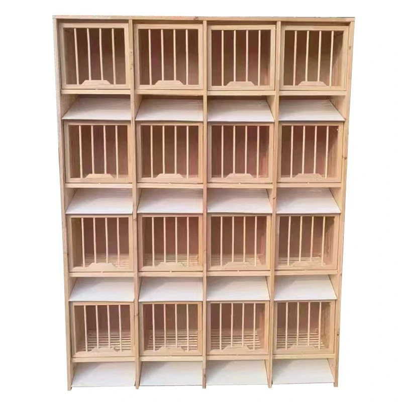 赛鸽信鸽组合巢箱木质鸽子笼大号实木种鸽调节鸽具养殖繁殖笼