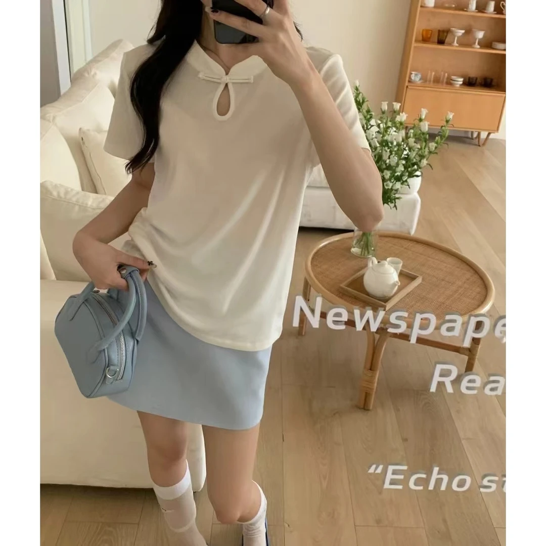 J-4915#闰熙#被震惊到！一款新中式设计的短袖T恤（福利）