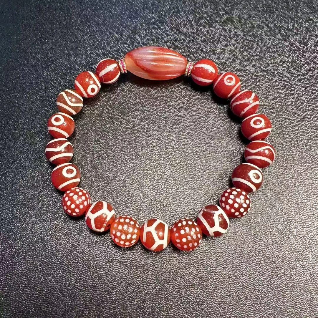 20世纪缠丝多宝 红玛瑙手串333-930