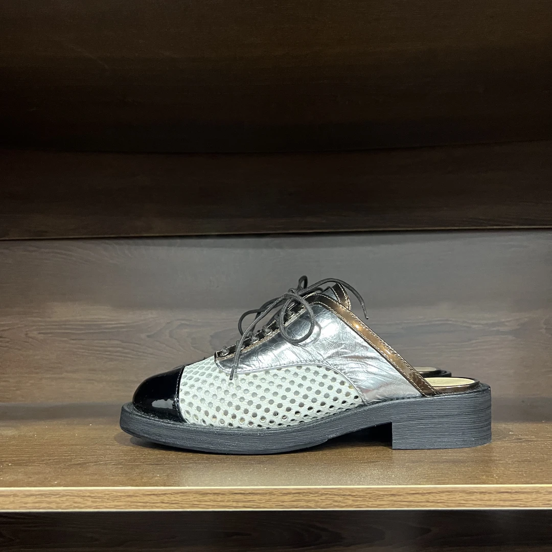 99新 Chanel/香奈儿 香奈儿经典德比半拖 36码 99新配盒