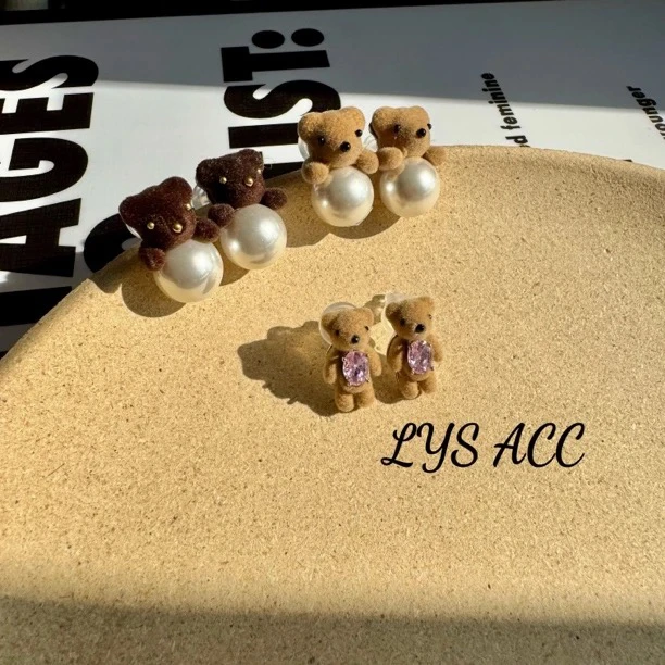 铜合金耳饰 铜合金耳饰熊耳饰合集