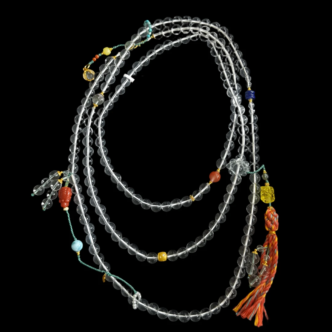 6993白水晶斜挎孤品