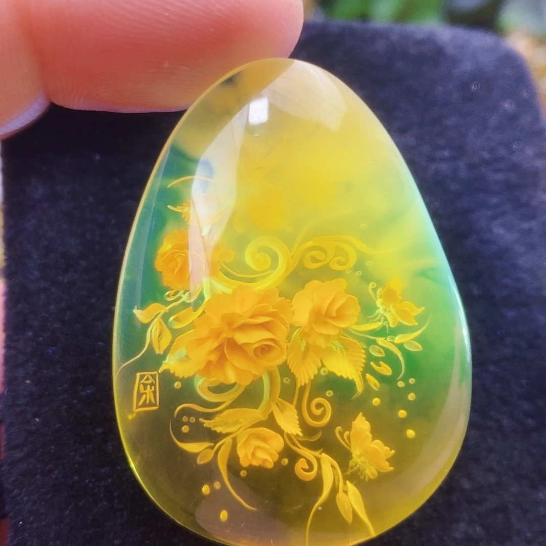 【闪购商品】金珀吊坠(不含链)未镶嵌