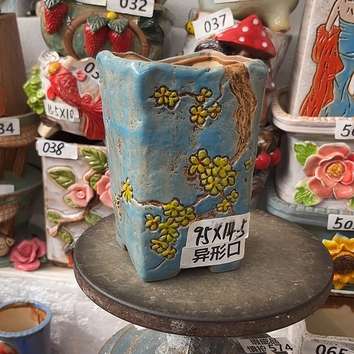 粗陶材质多肉花盆