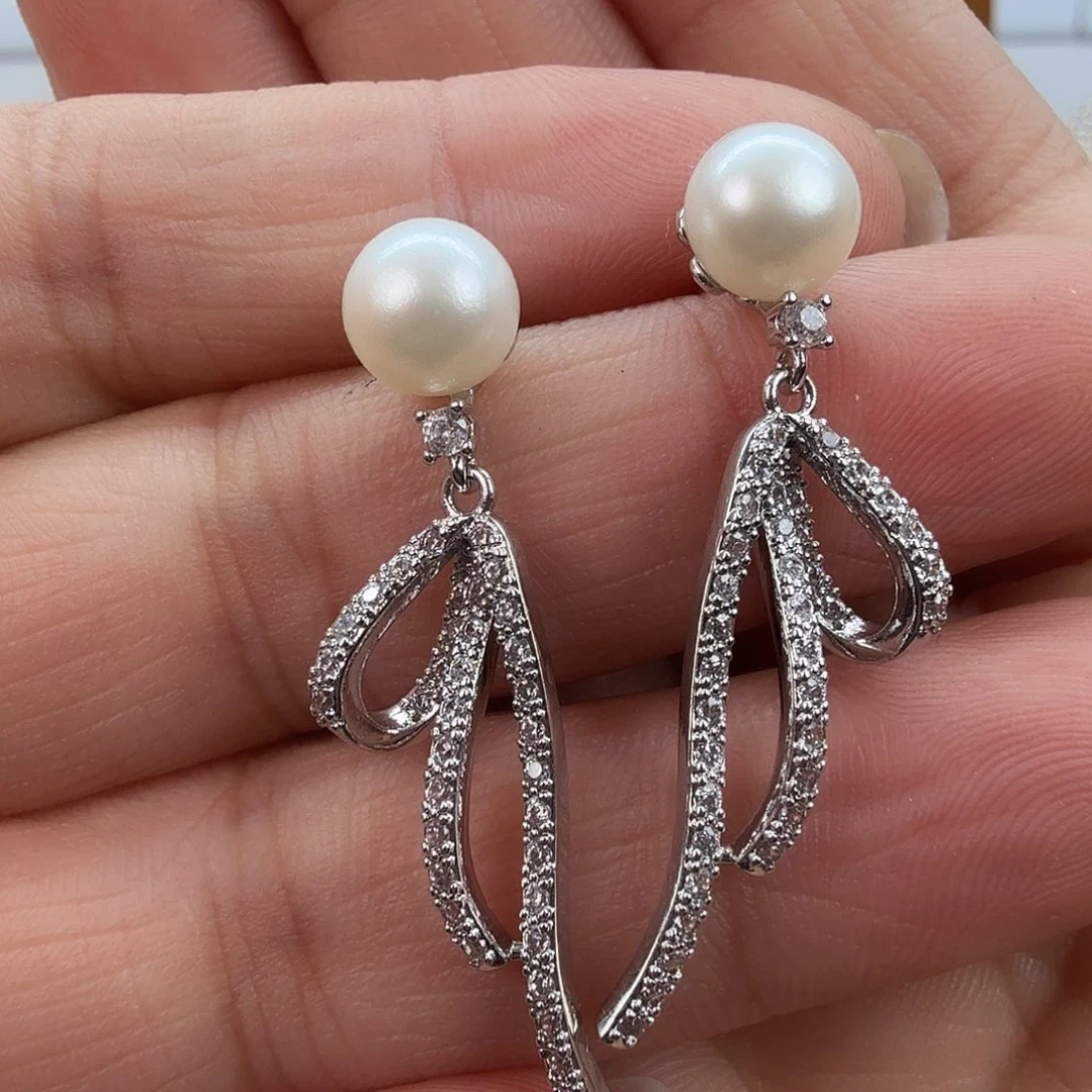 耳饰未镶嵌淡水珍珠