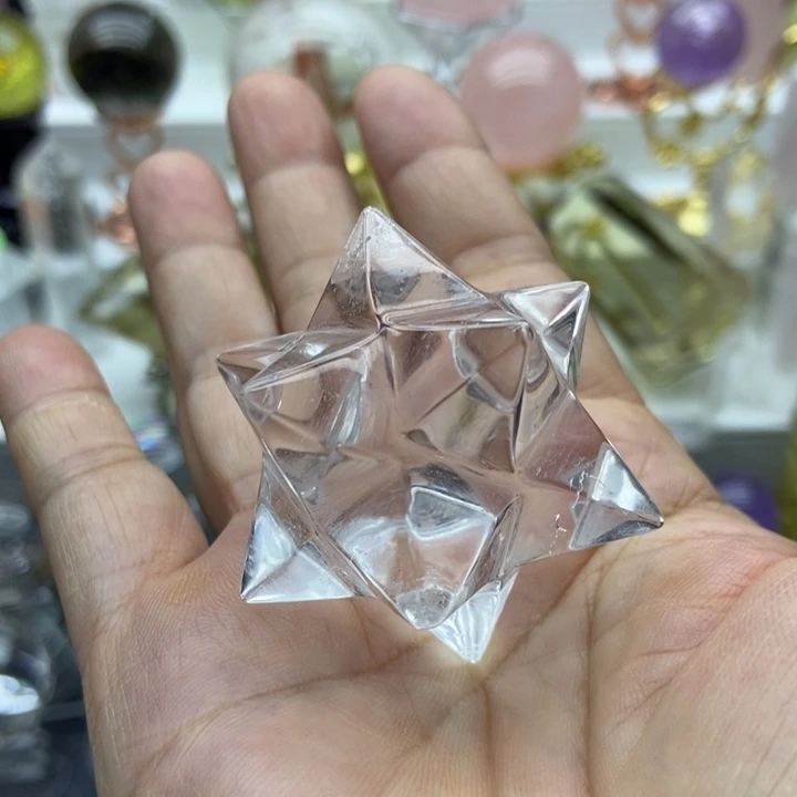 未镶嵌摆件水晶白水晶卡巴