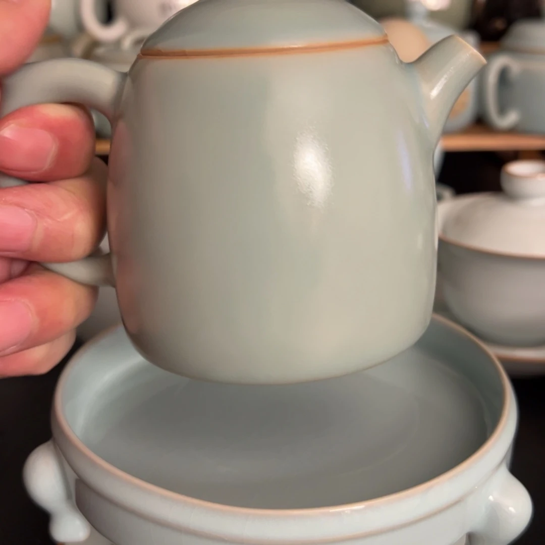 纯矿石瑕疵秦权壶