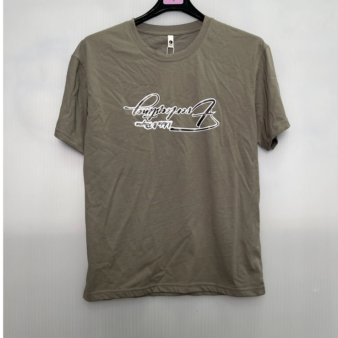 A378 时尚圆领短袖T恤衫休闲宽松半袖上衣春夏新款