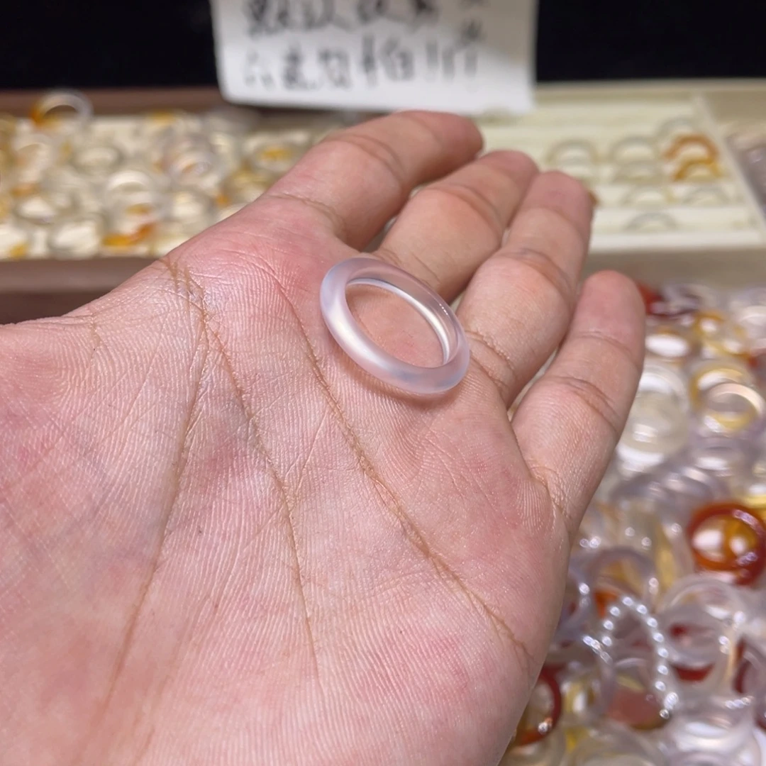 玛瑙/玉髓未镶嵌戒指416号港18